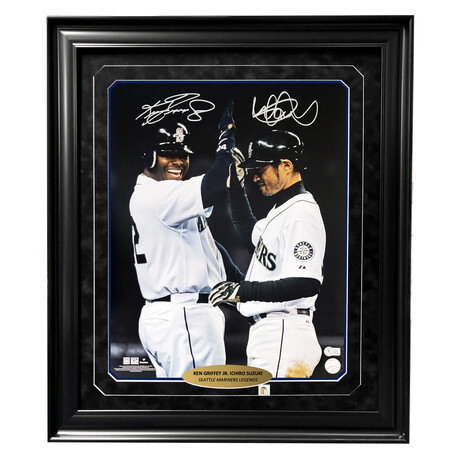 Mariners Ichiro Autographed Signed Seattle Suzuki Framed Light