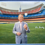 Vin Scully // Signed + Framed Los Angeles Dodgers Photo