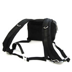 Prada // Compact Backpack // Black + Khaki // Pre-Owned