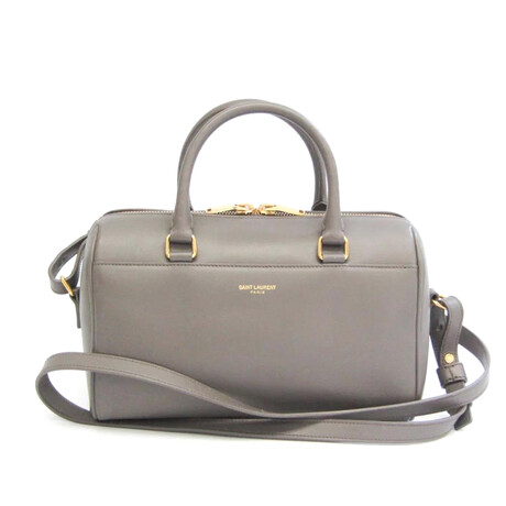 Saint Laurent // Satchel Bag // Gray // Pre-Owned