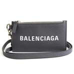 Balenciaga // Card Holder + Strap // Gray + White // Pre-Owned