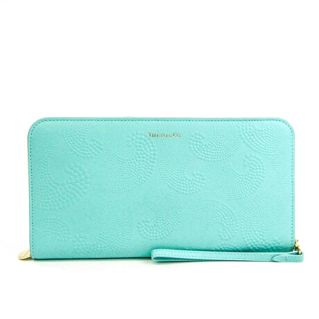 Tiffany & Co. // Textured Wallet // Light Blue // Pre-Owned