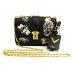 Valentino // Nature Bag // Black + Gold // Pre-Owned