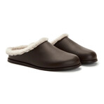 Bennett Soft Clalf + Shearling // Midnight Brown + Natural (US: 9.5)