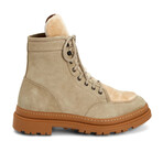 Tristian Suede + Shearling // Glacier + Taupe (US: 7.5)