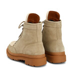 Tristian Suede + Shearling // Glacier + Taupe (US: 7.5)