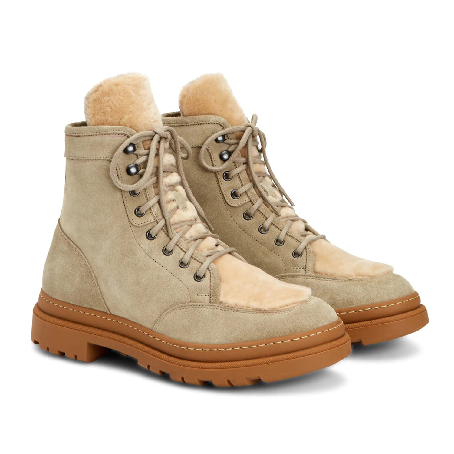 Tristian Suede Shearling Glacier Taupe US 9 Aquatalia