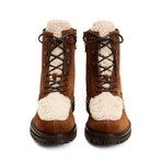 Isaac Suede + Shearling // Walnut + Natural (US: 7.5)