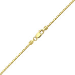 10K Solid Gold 2.0MM Thick Venetian Box Link Chain Necklace (18")