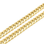 10K Gold Semi Solid 6MM Thick Miami Cuban Link Bracelet (8")
