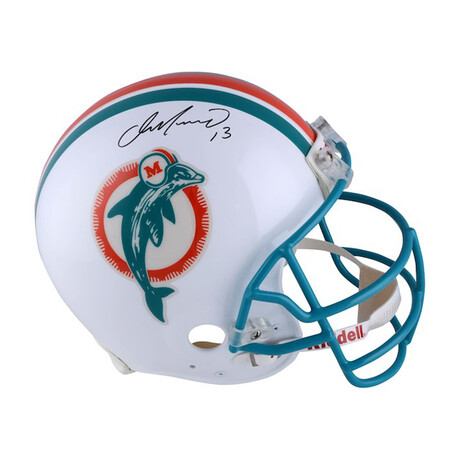 Dan Marino // Miami Dolphins // Signed Riddell Replica Throwback Helmet