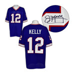 Jim Kelly // Buffalo Bills // Autographed Blue Football Jersey