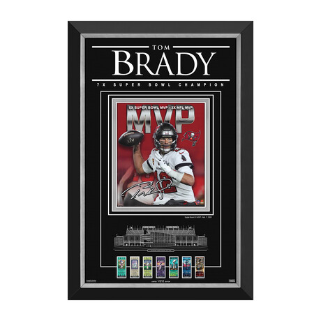 Tom Brady // 7 Championships Tribute // Limited Edition #1/212 // Facsimile Signature