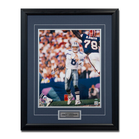 Troy Aikman // Dallas Cowboys // Signed + Framed Display