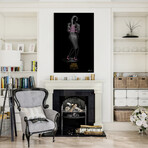 Fashion Suit Look Frameless // Free Floating Reverse Printed Tempered Glass Wall Art