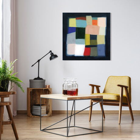 Chromatic Cube II Frameless // Free Floating Reverse Printed Tempered Glass Wall Art