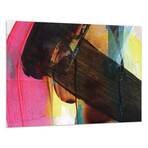 Carnival Crossing Abstract I Frameless // Free Floating Reverse Printed Tempered Glass Wall Art