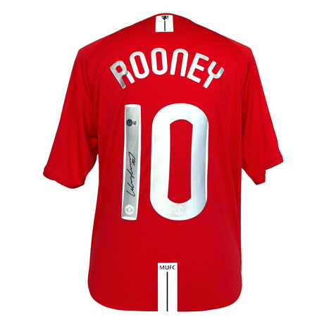 Wayne Rooney // Autographed Manchester United Jersey