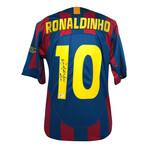 Ronaldinho // Autographed Barcelona Jersey