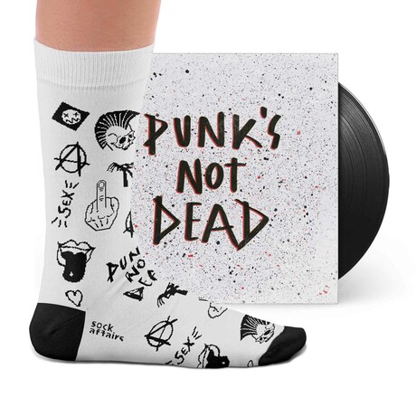 Punk's Not Dead Socks (Medium)