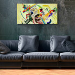 Kandinsky Series Glass Print // Rainbow Organic Abstract (20"H x 16"W x 0.5"D)