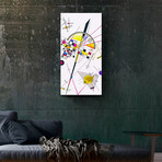 Kandinsky Series Glass Print // Rainbow Geometry Abstract (20"H x 16"W x 0.5"D)