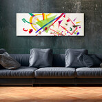 Kandinsky Series Glass Print // Abstract Simple Shapes (20"H x 16"W x 0.5"D)