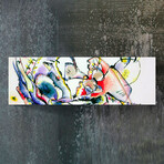 Kandinsky Series Glass Print // Abstract Ink Drawing (20"H x 16"W x 0.5"D)