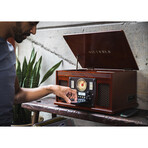 Victrola Navigator Classic Bluetooth Record Player with USB Encoding and 3-speed Turntable (Espresso)