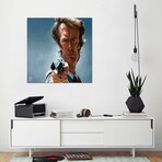 Clint Eastwood by Fernando Méndez (18"H x 18"W x 0.75"D)