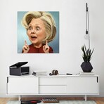 Hillary Clinton by Fernando Méndez (18"H x 18"W x 0.75"D)
