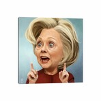 Hillary Clinton by Fernando Méndez (18"H x 18"W x 0.75"D)
