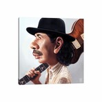 Carlos Santana by Fernando Méndez (18"H x 18"W x 0.75"D)
