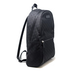 GG Canvas Backpack // Black