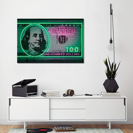 100 Dollars by Octavian Mielu (18"H x 26"W x 0.75"D)
