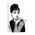 Audrey Hepburn by Inked Ikons (26"H x 18"W x 0.75"D)