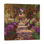 A Pathway in Monet's Garden, Giverny, 1902 by Claude Monet (18"H x 18"W x 0.75"D)