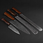 Ultimate Chef's Damascus Steel Kitchen Set - Set of 4
