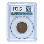 1865 Two Cent Piece // PCGS Certified AU53 // Deluxe Collector's Pouch