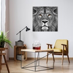 King of the Jungle & Eye of the Tiger // Frameless Printed Tempered Art Glass (King of the Jungle + Eye of the Tiger)