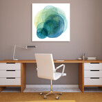 Evolving Planets IV Frameless // Free Floating Tempered Art Glass Wall Art by EAD Art Coop