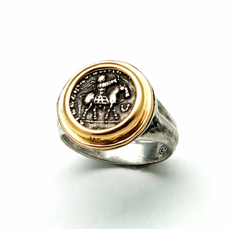 One of the Three Wise Men? // Silver Coin, Gold & Silver Ring