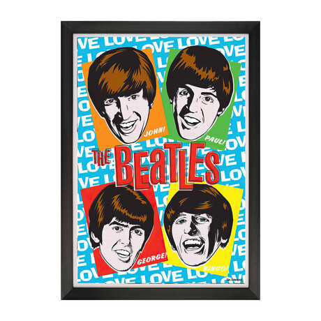 The Beatles // Love Framed Pop Art Print