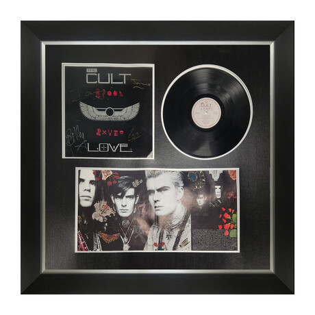 The Cult // "Love" Signed Album Framed with Vinyl Record
