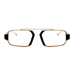 Unisex Logan Optical Frames // Black + 24k Gold