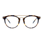 Unisex Leo Optical Frames // Blue Tortoise + 24k Gold