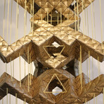 Origami Dissection Interwoven Tower in Paper Engineering