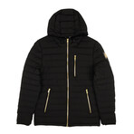 Men's Richot Hooded Puffer Jacket // Black (XS)