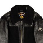 Men's Leather Logo Dufresne Jacket // Black (M)