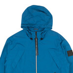 Men's Zip Up Anorak Jacket // Blue (XS)